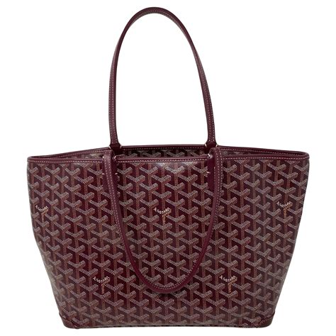 burgundy goyard bag